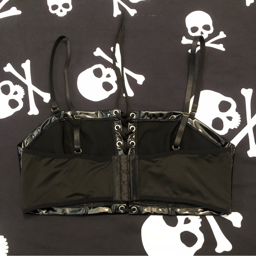 black corset crop top - Picture 3 of 6